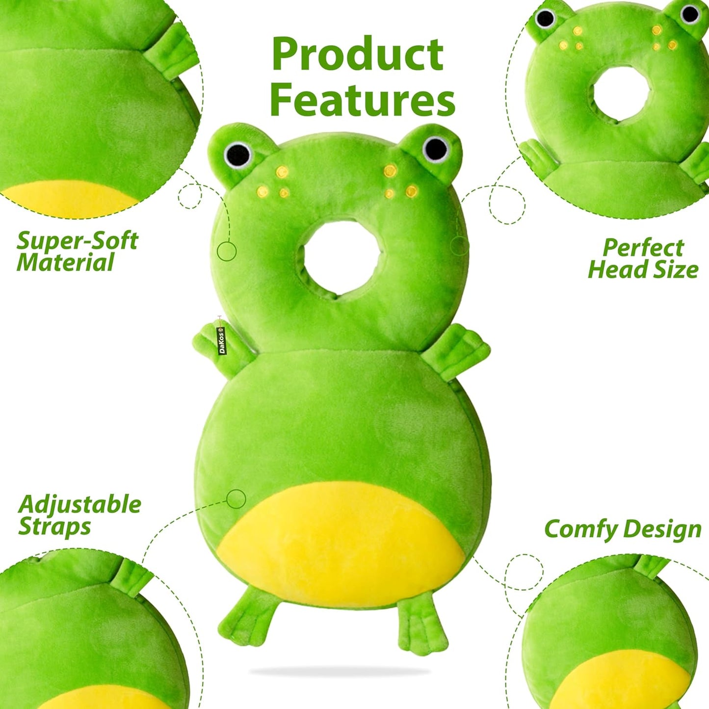 Baby Head Protector - Cozy Frog